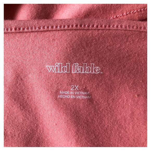 Wild Fable NWT Coral Pink Seamed Cropped Cami Tank Top Size 2X - Picture 5 of 15